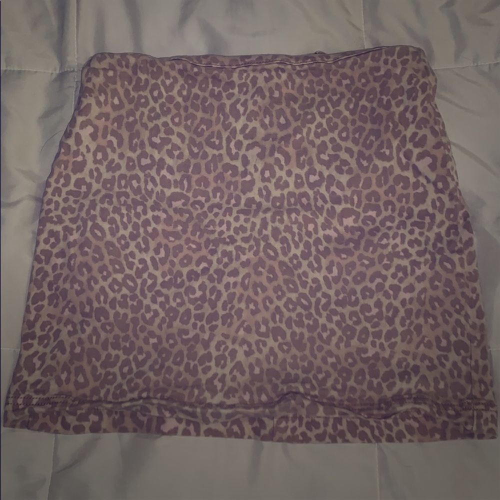 ✨Pink/Grey Cheetah Skirt✨